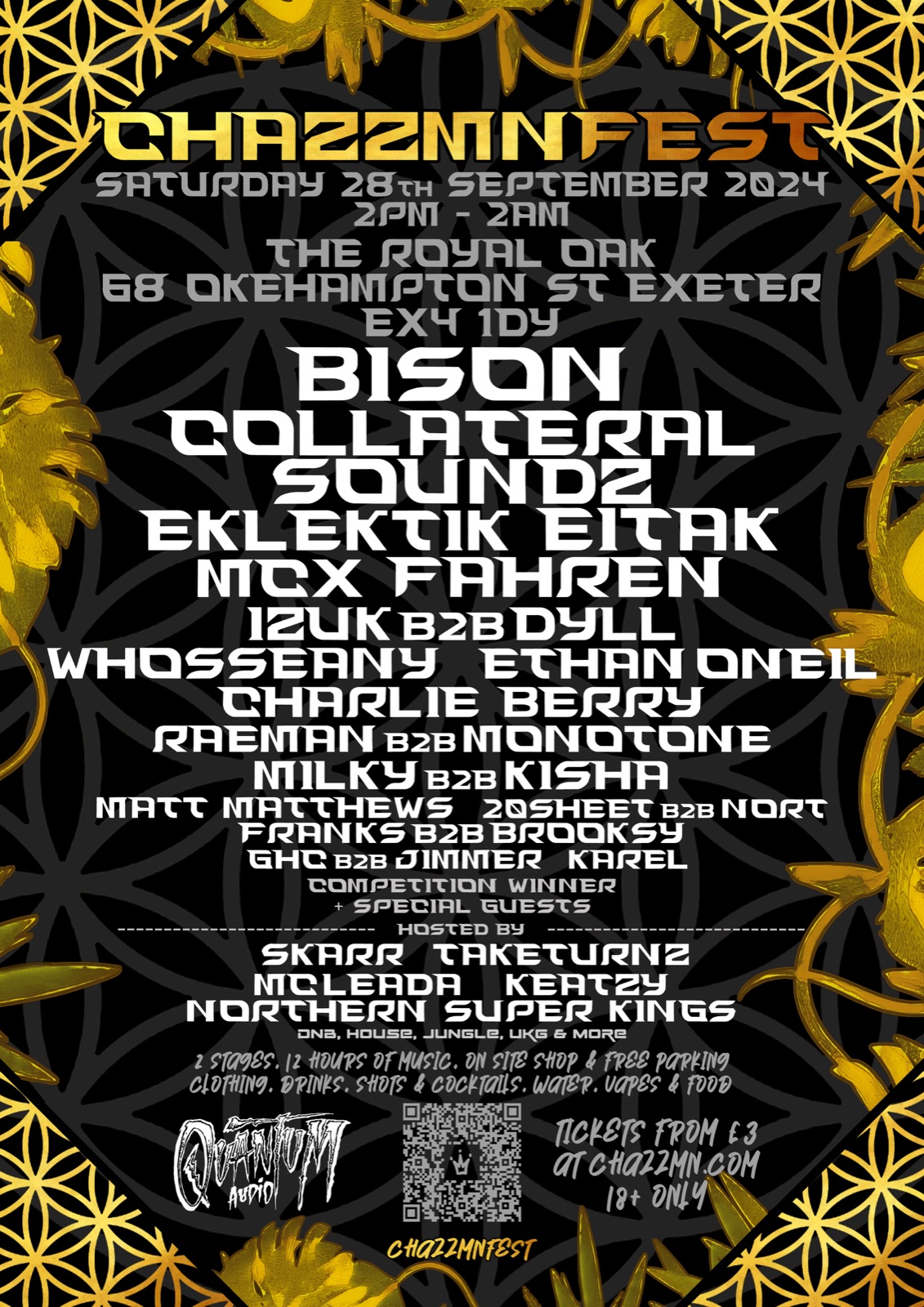 Biggest lineup yet poster, Sat 28 September 2024, The Royal Oak, Exeter